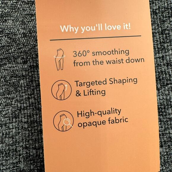 SHAPERMINT NWT 4X Heather Gray Essential High Waisted Shaping Leggings Shapewear - Picture 6 of 10